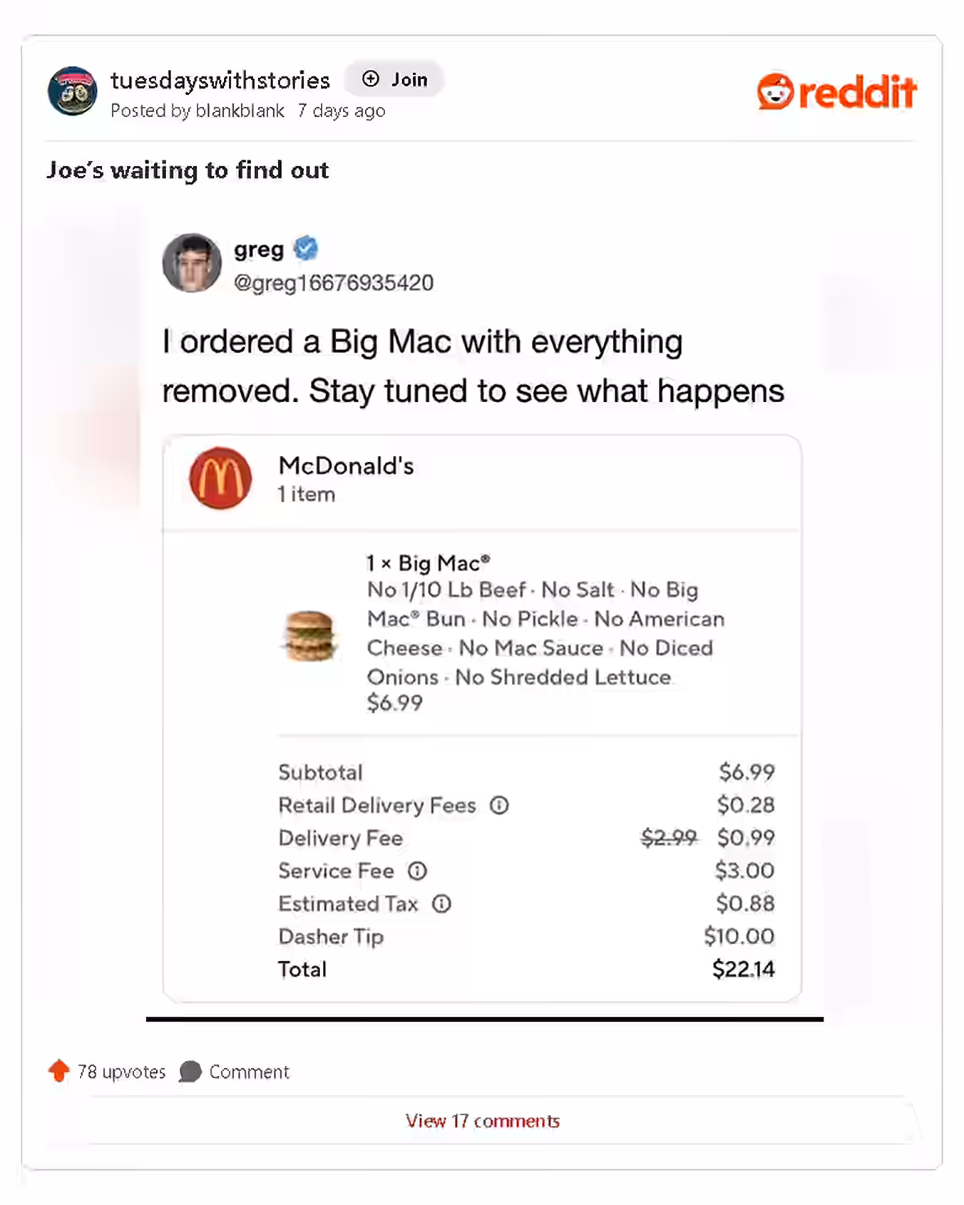 Third Best Reddit Post