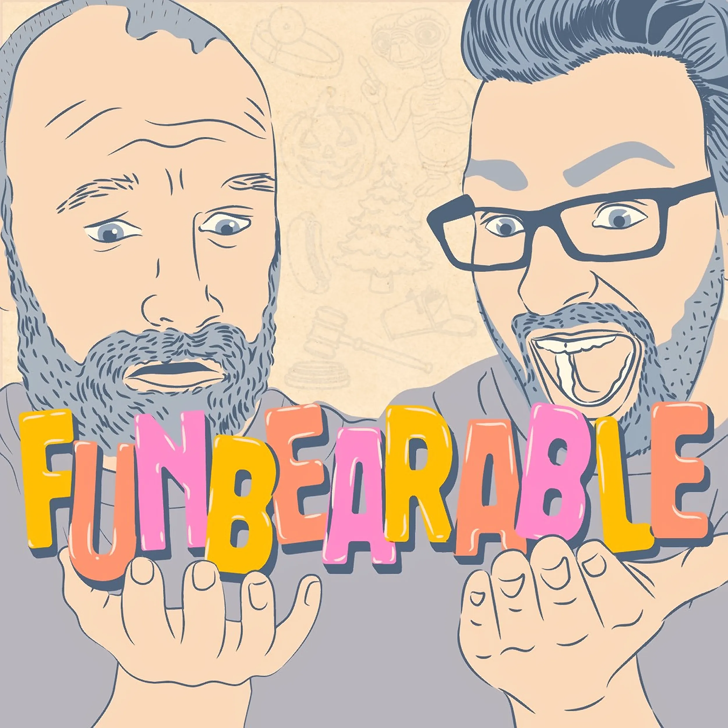 Logo for the Funbearable Podcast, hosted by Chuck Staton and Brad Rohrer. Find more about the Funbearable Pod at www.tuesdayspod.com/chuck-staton
