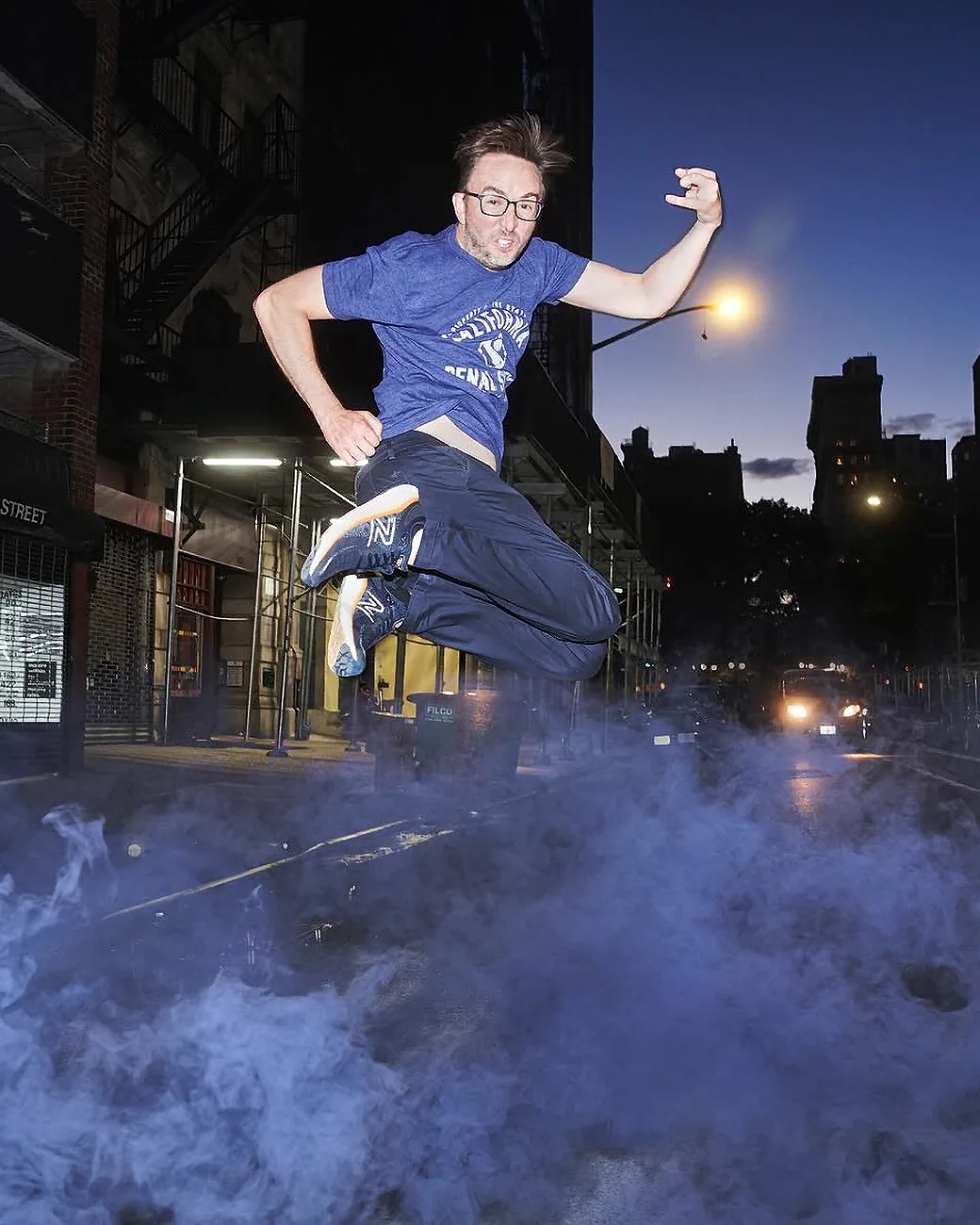 Comedian Joe List of Tuesdays with Stories jumping in the New York City steam. Find more about Joe List at www.tuesdayspod.com/joe-list