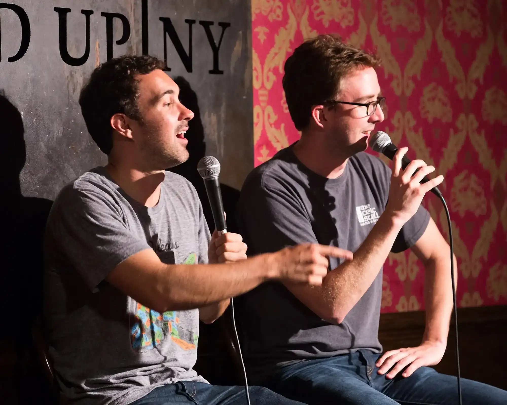 Comedians Mark Normand and Joe List of Tuesdays with Stories performing at Stand Up NY. Find Mark Normand Tour Dates and Joe List Tour Dates at www.tuesdayspod.com/find-a-show