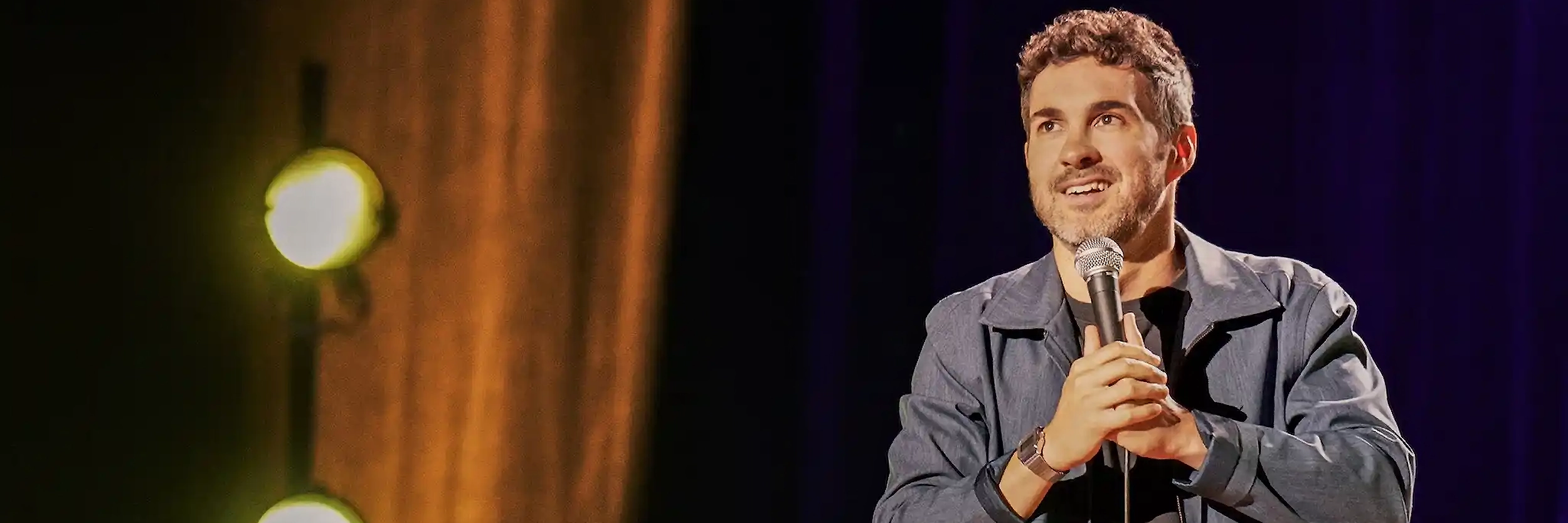 Mark Normand performing stand-up comedy