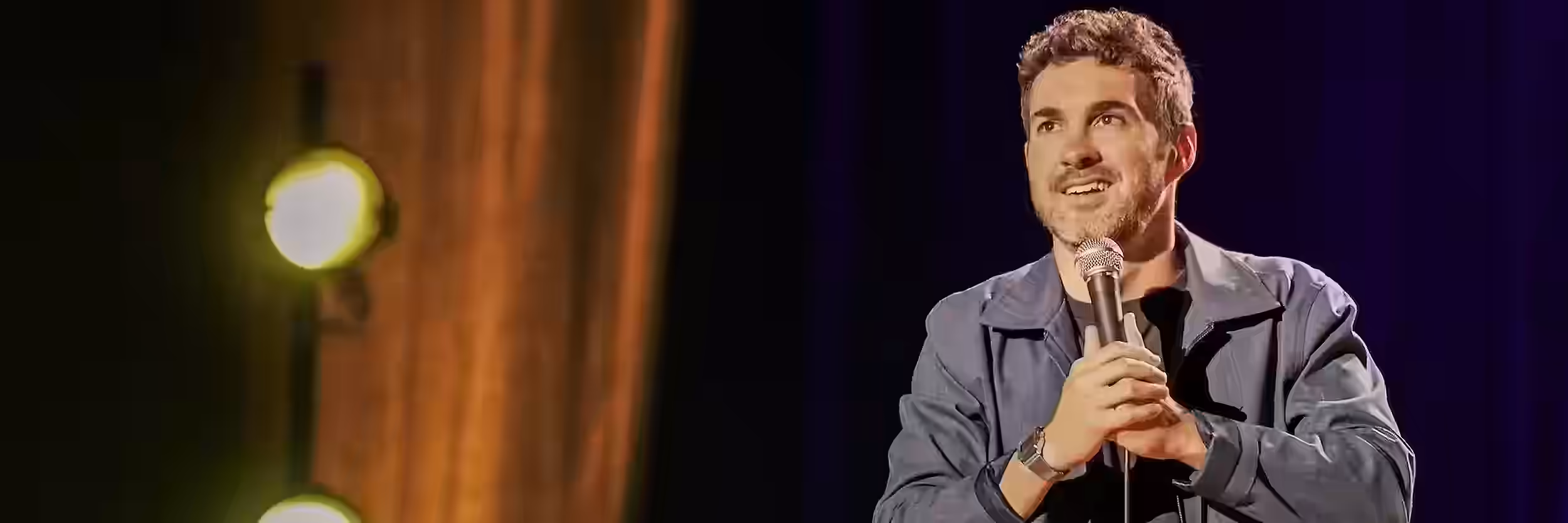 Mark Normand performing stand-up comedy